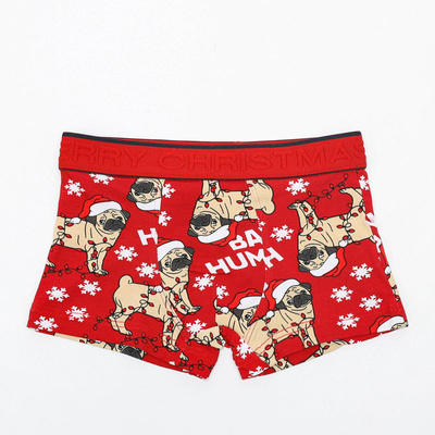 Boxer pentru băieți roșii „Short boxer de Crăciun - Lenjerie intimă