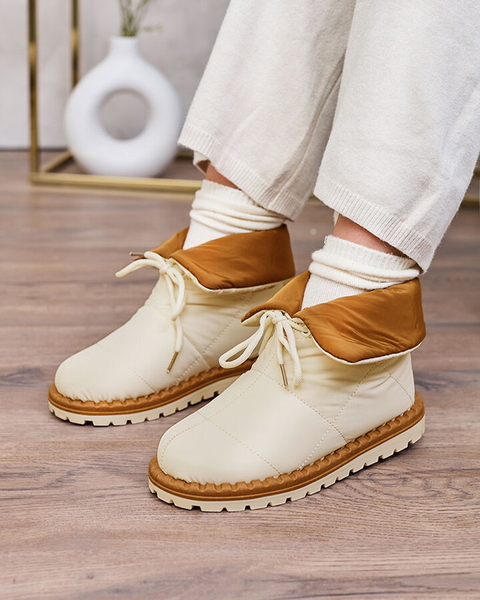 Royalfashion Cizme de zăpadă slip-on de damă, bej Nevonsis