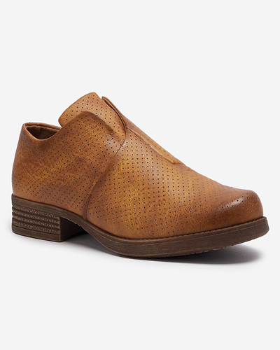 Cizme jumătăți din piele ecologică de damă Camel Ilioppa- Footwear