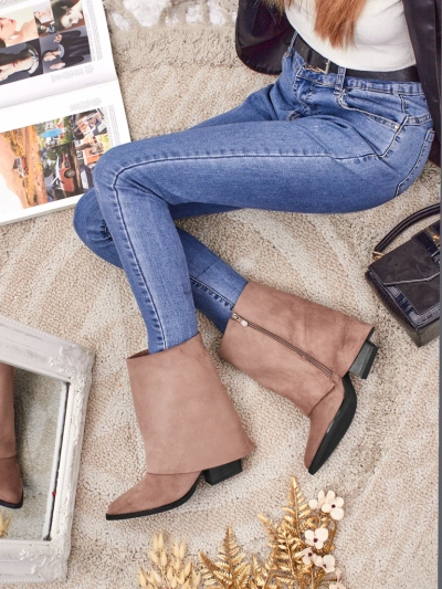 Botine de damă Moon Whisper cu partea superioară închisă