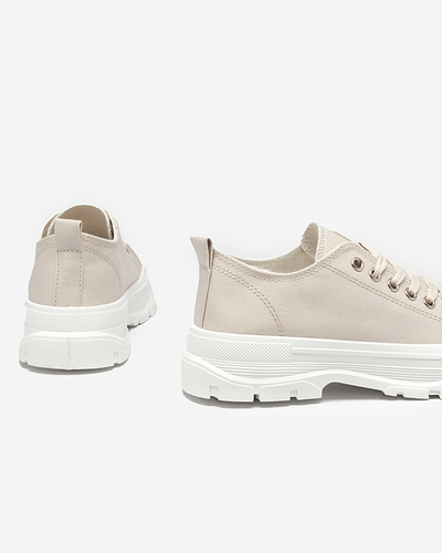 Adidasi gri dama pe talpa mai inalta Mytiko - Incaltaminte