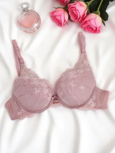 Royalfashion Sutien push-up pentru femei cu dantelă Luna Push-Up