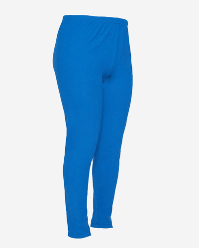 Jambiere de damă Cobalt din bambus PLUS SIZE - Îmbrăcăminte