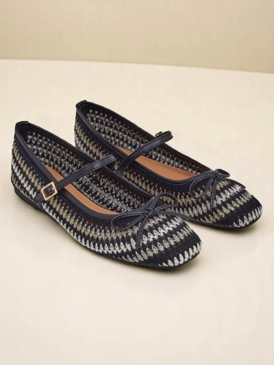 Royalfashion Balerini de damă din material țesut cu baretă Vanot