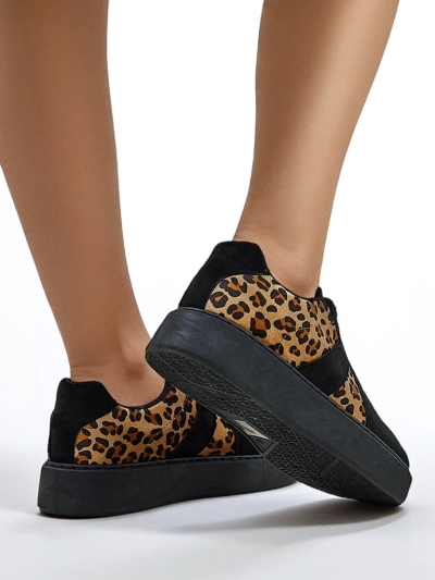 Royalfashion Pantofi sport pentru femei cu imprimeu leopard Big Cat