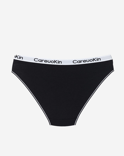 Chiloți de damă din bumbac negru - Lenjerie intimă