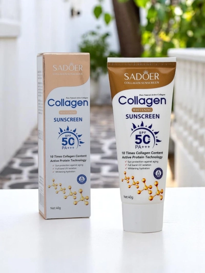 Cremă de protecție solară Sadoer SPF 50 cu colagen
