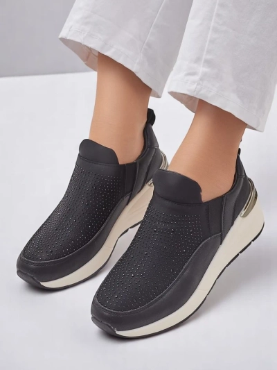 Pantofi sport slip-on pentru femei Royalfashion cu strasuri Elera