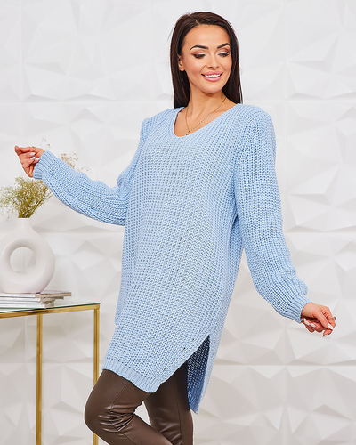 Royalfashion Pulover mai lung pentru femei din tricot
