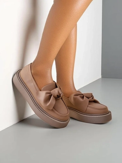 Mocasi elegante pentru femei Royalfashion cu fundiță Ortto