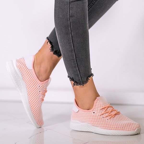 Sportowe buty w kolorze różowo - pomarańczowym Kaylee - Obuwie