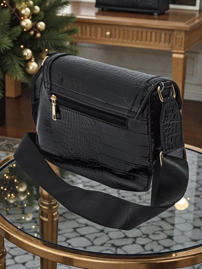 Torebă mică de damă lăcuită din piele ecologică Lurenn