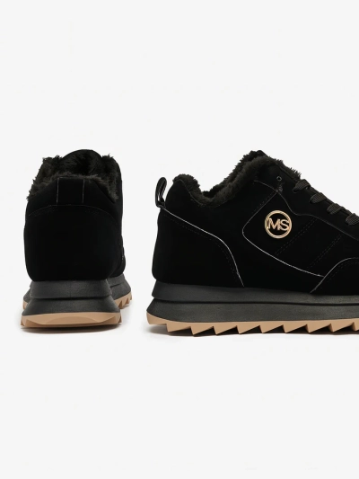 Royalfashion Negru pantofi sport pentru femei izolate Lahho