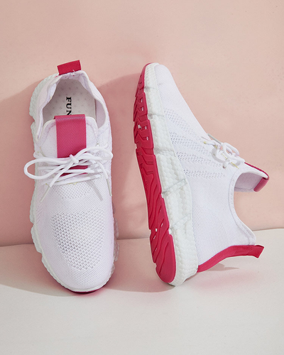 Pantofi sport dama alb si roz Baym - Incaltaminte