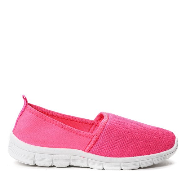 Dziecięce, różowe slip on sportowe - Obuwie