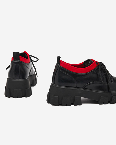 OUTLET Pantofi dama din piele ecologica negru Ozudu - Incaltaminte