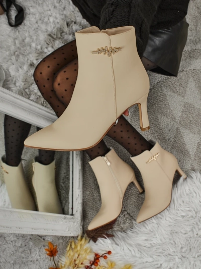 Botine de damă cu toc stiletto Meloria