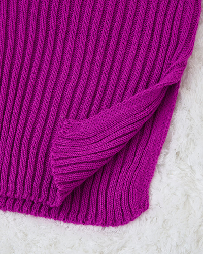 Royalfashion Rochie pulover mov pentru femei