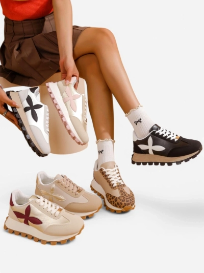 Sneakers sportive pentru femei Royalfashion pe o talpă mai groasă Aloqa