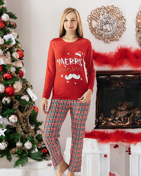 Red Christmas Pijama 2 piese pentru femei- Îmbrăcăminte