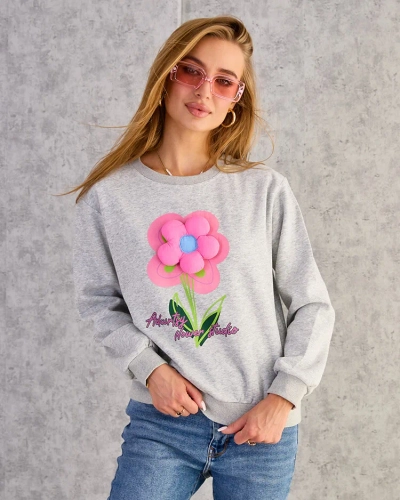 Royalfashion Women's Thin Print Sweatshirt