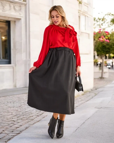 Fusta midi pentru femei Royalfashion
