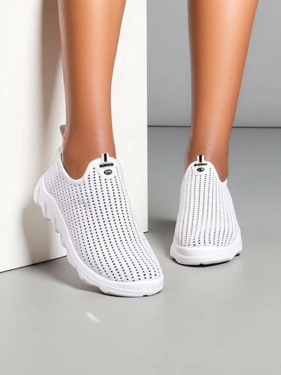 Pantofi sport din material pentru femei Royalfashion, model slip-on Eraste
