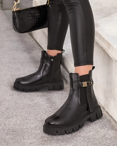 Royalfashion Cizme Dobinas din piele eko pentru femei