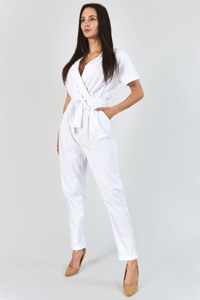 Biały kombinezon damski - Odzież