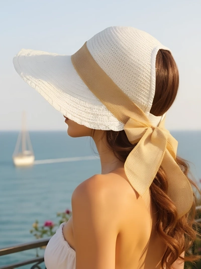 Royalfashion Pălărie de paie pentru femei Mira Flare