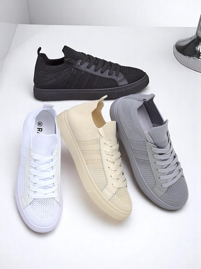 Aurelio Sneakers Textils Alvs cun Curom Ecologic sin Plattafurma Platta da 2,5 cm