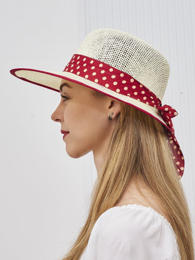 Royalfashion Pălărie de paie pentru femei Dotelle