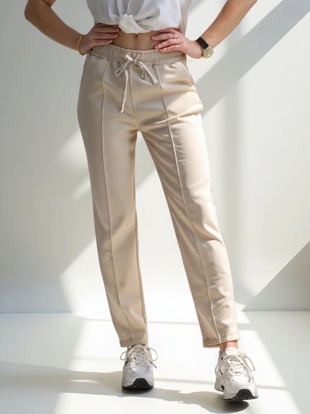 Pantaloni drepti pentru femei Royalfashion din viscoză