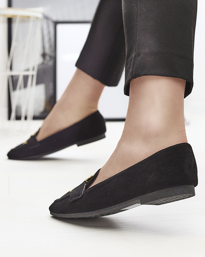 Mocasini negri de damă Jaorica- Footwear