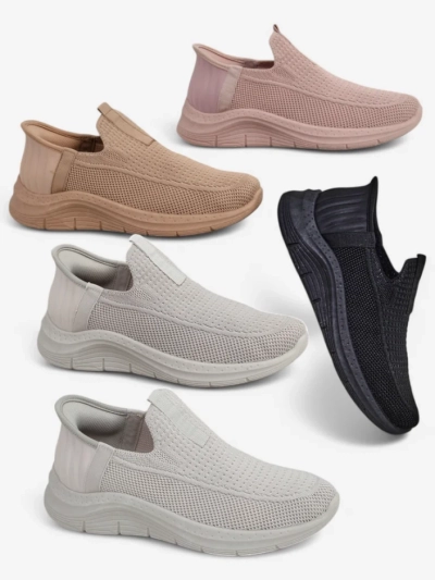Royalfashion Pantofi sport din material textil pentru femei Slip-On Secat