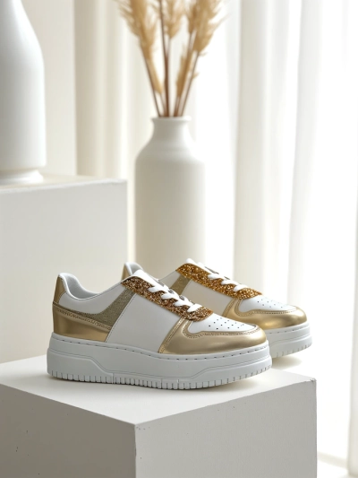 Royalfashion Adidași pentru Femei cu Sclipici Qisofi