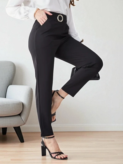 Pantaloni Bella Melodia de Culoare Neagră