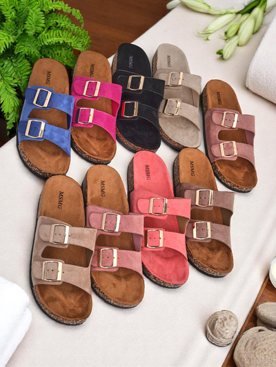 Royalfashion Șlapi de damă cu catarame Foumy