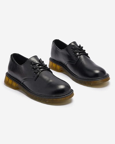 Pantofi jumătăți de damă negri Heloso- Footwear