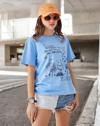 Bluză din bumbac Royalfashion pentru femei cu inscripția