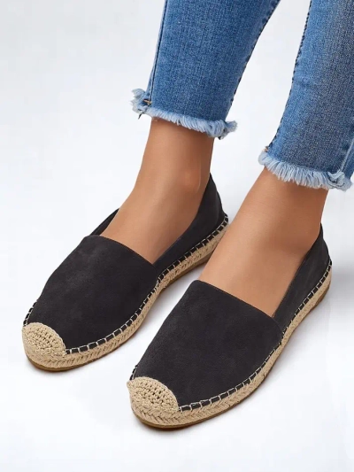 Espadrile ecologice din suede pentru femei Royalfashion Loroles