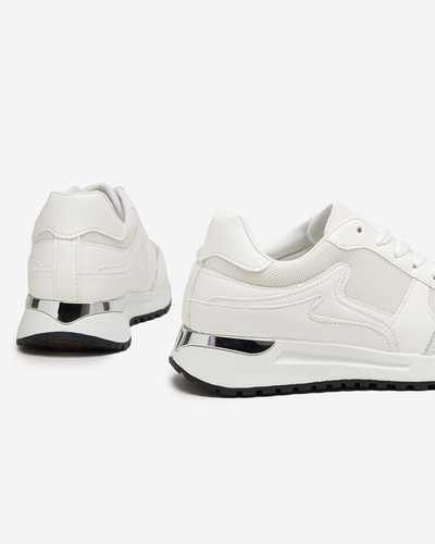 OUTLET Pantofi sport dama albi pastel de la Delani - Incaltaminte