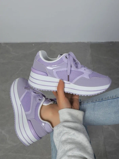 Royalfashion Pantofi sport pentru femei cu platformă Revided
