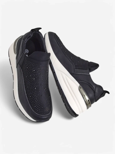 Pantofi sport slip-on pentru femei Royalfashion cu strasuri Elera