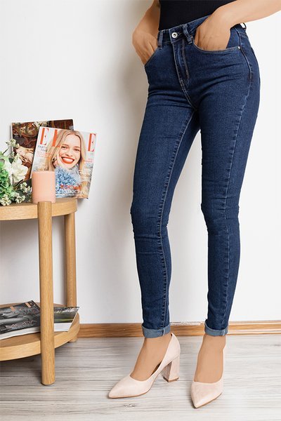 Blugi skinny bleumarin -Pantaloni