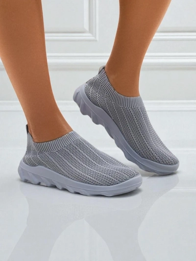 Damske sneakersy golembie šare Silvana - wygodne boty slip-on do miasta