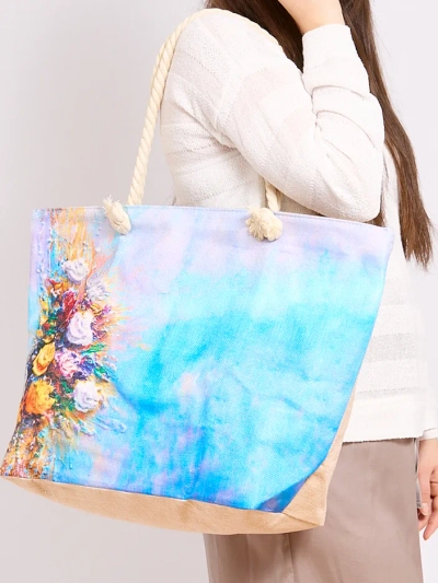 Royalfashion Sac mare din țesătură cu imprimeu