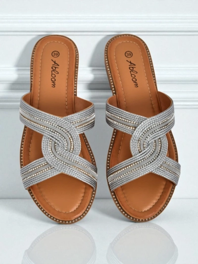 Royalfashion Ženske pletene natikače Woven Breeze
