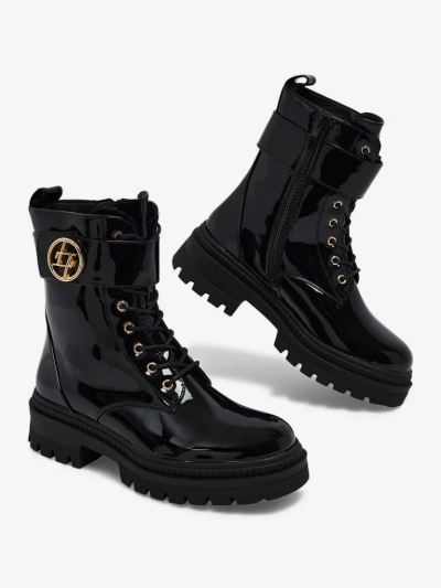 Botine Dama Lăcuite din Piele Ecologică Eulin