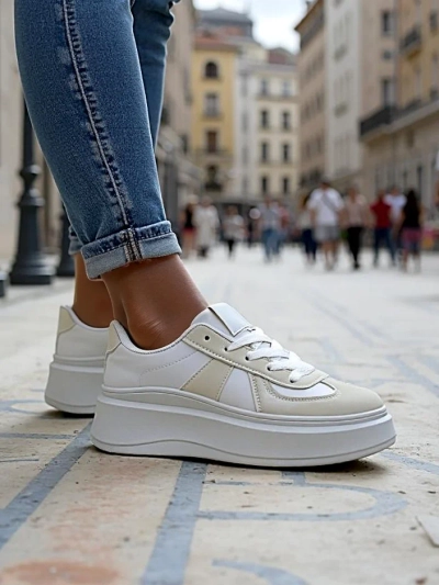 Sneakers sport pentru femei Royalfashion pe o platformă Safirrat